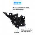 X Autohaux 74120-ta0-a01 Car Engine Hood Latch Lock For Honda Accord Lx 2008 2009 2010 2011 2012 Assembly Assy 74120ta0a01