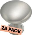 Cabinet Round Knob 1-1 4-inch Diameter Satin Nickel 25 