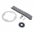 O Ring Chain Sprocket Silver For 2009-2013 Yamaha Yfz450 450 14 38 96l