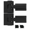 Heavy-duty Modern Wrap Hinge Black Stainless Steel 