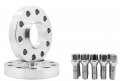 2 Pc Billet Aluminum 5x130 Mm Hub Centric Wheel Spacers 20 Thick 71 5 H B Chrome Conical Lug Bolts For Porsche Vehicles 