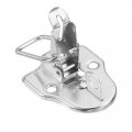 Uxcell 6pcs Duck-billed Toggle Hasp Latch With Padlock Hole Metal Box Chest Screws For Jewelry Wooden Case Decorative Silver