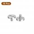 Uxcell M2 5x4mm Slotted Round Large Flat Head Screws 10pcs 304 Stainless Steel Decoration