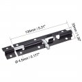Uxcell Door Slide Latch Lock 6-inch Iron Security Barrel Bolt In Black
