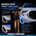 Front Right Fog Light Trim For Gmc Terrain 2018 2019 2020 2021 Sl Sle Silver Abs Passenger Side Bezel Replace 23335550