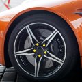 X Autohaux 20pcs 17mm Universal Yellow Silicone Car Wheel Nut Lug Hub Screw Rim Bolt Covers Dust Protection Tyres Caps