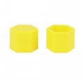 X Autohaux 20pcs 17mm Universal Yellow Silicone Car Wheel Nut Lug Hub Screw Rim Bolt Covers Dust Protection Tyres Caps