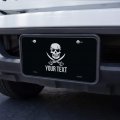 Graphics More Personalized Custom Skull And Crossbones 1 Line Novelty Metal Vanity Tag License Plate