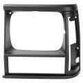 Hecasa Left Headlight Bezel For 1991-1996 Jeep Cherokee 1991-1992 Comanche Replacement 5dv51tzz Ch2512124 Headlamp Trim Matte