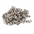 A15072400ux0525 M5 Stainless Steel Flat Head Threaded Rivet Nut Nutserts 100pcs Pack Of 100 