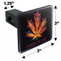 Fire It Up Marijuana Pot Leaf Flames Tow Trailer Hitch Cover Plug Insert