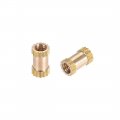 Knurled Insert Nuts 50pcs M2 5 X 6mm L 3 5mm Od Female Thread Brass Embedment 
