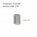 Uxcell Wire Thread Inserts 10-32 Unf 2 5d 304 Stainless Steel Helical Type Coiled Screw Repair Threaded Sleeve Sheath 10pcs