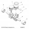 Polaris Snowmobile Piston Rings Kit Genuine Oem Part Qty 1