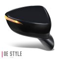 Ma1321215 Factory Style Passenger Right Side Mirror Manual Folding Power Adjust Heated Glass Turn Signal Blind Spot Detection