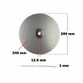 Flyshop 8 Stone Granite Diamond Coated Grinding Wheel Flat Lap Disc Arbor 1 2 Grit 240