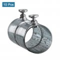 Uxcell Emt Coupling 20mm 13 16 Inch Set Screw Conduit Fittings 47mm Length Electrical Pipe Connector 0 5mm Wall Thick 10 Pack