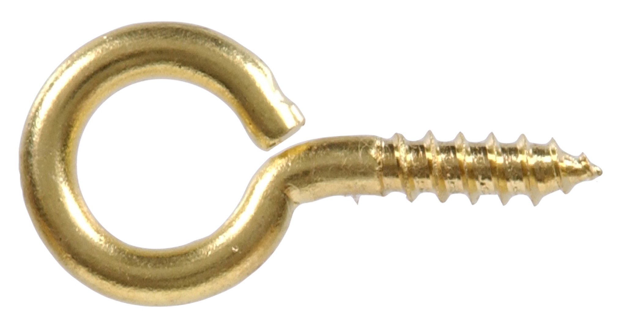 The Hillman Group 852707 063 X 1 2 In Solid Brass Small Eye Screw 7-pack