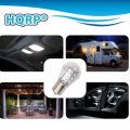 Hqrp 2-pack Ba15s Bayonet Base 15 Leds Smd 3528 Led Bulb Cool White For 93 1141 1156 Rv Interior Ceiling Porch Lights