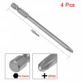 Uxcell 4 Pcs 5mm Ph2 Magnetic Phillips Screwdriver Bits 1 Inch Hex Shank 3 94-inch Length S2 Power Tool