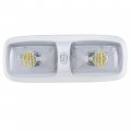Rv 12v Led Double Dome Lighting Fixture Includes Switch 3200k Lights Interior Clear Lens White Housing 10 Pack