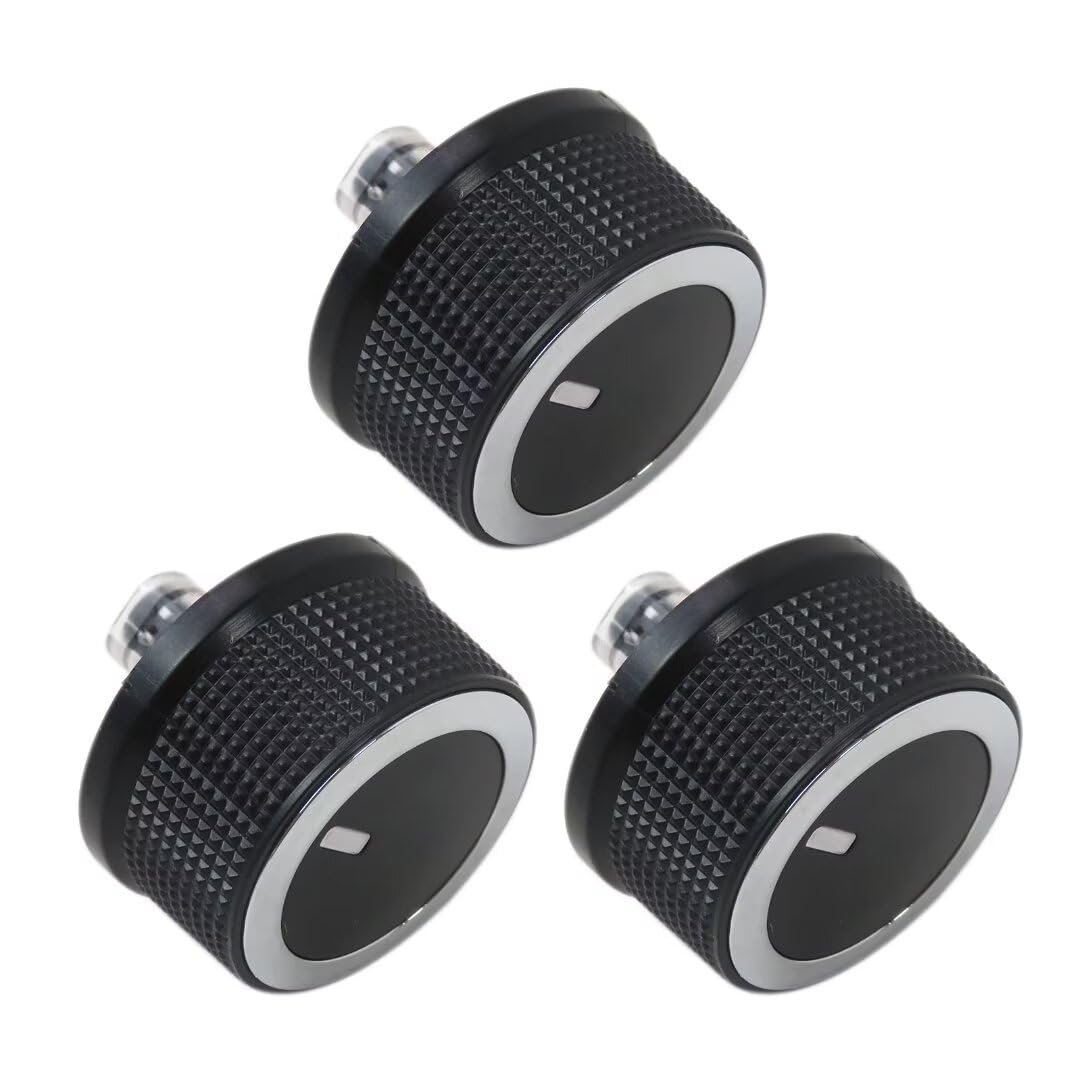 3pcs A C Heater Temp Control Knob Replacement Fit For G M C Savana 2500 Base Standard Cargo Van 4-door 4 8l 294cu In V8 Gas Ohv