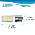 Hqrp 2-pack 110v E17 Dimmable Led Light Bulb Cool White Compatible With Lg 6912w1z004b Microwave Replacement
