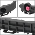 To1042130 Front Bumper Cover Support Bracket For Toyota Tacoma 2016 2023 Driver Left Side Polished Black Reinforced Abs Plastic