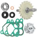 Water Pump Impeller Shaft Gear W Gaskets Rebuild Kit For Honda Cr500r 1986-2001 Oem 19215-ka5-690 19240-ml3-000 