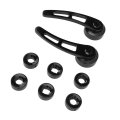Lightweight Black Billet Aluminum 4 1 4in Car Door Handles Kit Replacement For Hot Rod And Classic Engines Using Carburetors