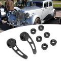 Lightweight Black Billet Aluminum 4 1 4in Car Door Handles Kit Replacement For Hot Rod And Classic Engines Using Carburetors