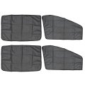 Easytoinstall Car Mesh Sunshade Curtain Set Of 4 With Strong Magnets For Sun Protection In Cars Trucks Black