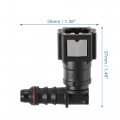X Autohaux 2pcs Car 1 4 Fuel Line Quick Connector Nylon Hose Pipe Release 90 Degree Female Connect For To Id Tubing