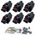 Set Of 6 Ignition Coil Connector Compatible With Dodge Chrysler Pa66-gf15 Fits 5149168ah 3 6l 3604cc 220cu In V6 Flex Gas Dohc