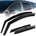 Auto Dynasty Window Visors For 2023-2025 Kia Sportage 4pcs Front Left Right Tape-on Deflectors Rain Guards Sun Wind Air Side 