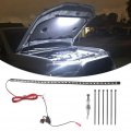 Under Hood Led Work Light Kit 12v-14v Car Inspection Strip Lamp With Automatic On Off Universal Waterproof Underhood Bar For