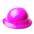 Erb Safety Products 19199 Americana Full Brim Mega Ratchet Hard Hat Size 6 1 2 8 Pink 