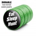 Eat Sleep Hunt Valve Stem Caps For Tire Rim Wheel Aluminum Green