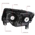Auto Dynasty Halogen Model Factory Style Headlights Headlamp Assembly Bundle With 20-piece Tool Kit For Jeep Grand Cherokee