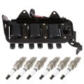 Fits 2005010 For Kia Sportage 2 7l V6 2005-2009 Hyundai Tucson 2 Ignition Coil Packs 4-pins Uf498 1 Coils With 6 Iridium Spark