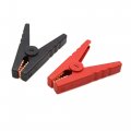 Uxcell Pair 85a Car Battery Insulated Positive Negative Electrode Alligators Clip