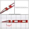 Auto Dynasty 2 X Metal Emblem Decal Logo Trim Badge 400 Red Silver