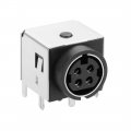 Uxcell 4pcs S-video Pcb Mount 4 Pin Din Socket Video Connector Black Din-422