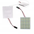 Grandviewtm Super White Energy-saving 5630 5730 48-smd Led Flat Panel Dome Light Auto Car Interior Reading Plate Roof Ceiling