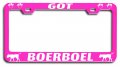 Got Boerboel Dogs Pets Pn Metal License Plate Frame Tag Holder G4 