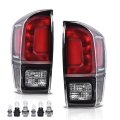 Rear Tail Lights Assembly For Toyota Tacoma 2016-2023 Dark Red Brake Lamps Left Driver And Right Passenger To2800201 To2801201 