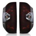 Tail Lights Assembly For Toyota Tundra 2014 2015 2016 2017 2018 2019 2020 2021 Left And Right Brake Lamps Dark Red Lens Chrome 