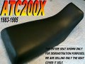 New Replacement Seat Cover Fits Atc200x 1983-85 Honda Atc200 200 X Black 302b