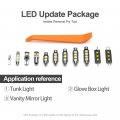 Nsautolighting 6pcs Led Interior Light Bulb Kit For Mini Cooper Hatchback F55 F56 2014-2021 6000k Xenon White Non-polar Plug
