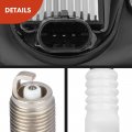 A-premium Set Of 6 Ignition Coil Pack And Iridium Spark Plugs Compatible With Chevy Trailblazer Colorado Gmc Canyon Envoy Xl